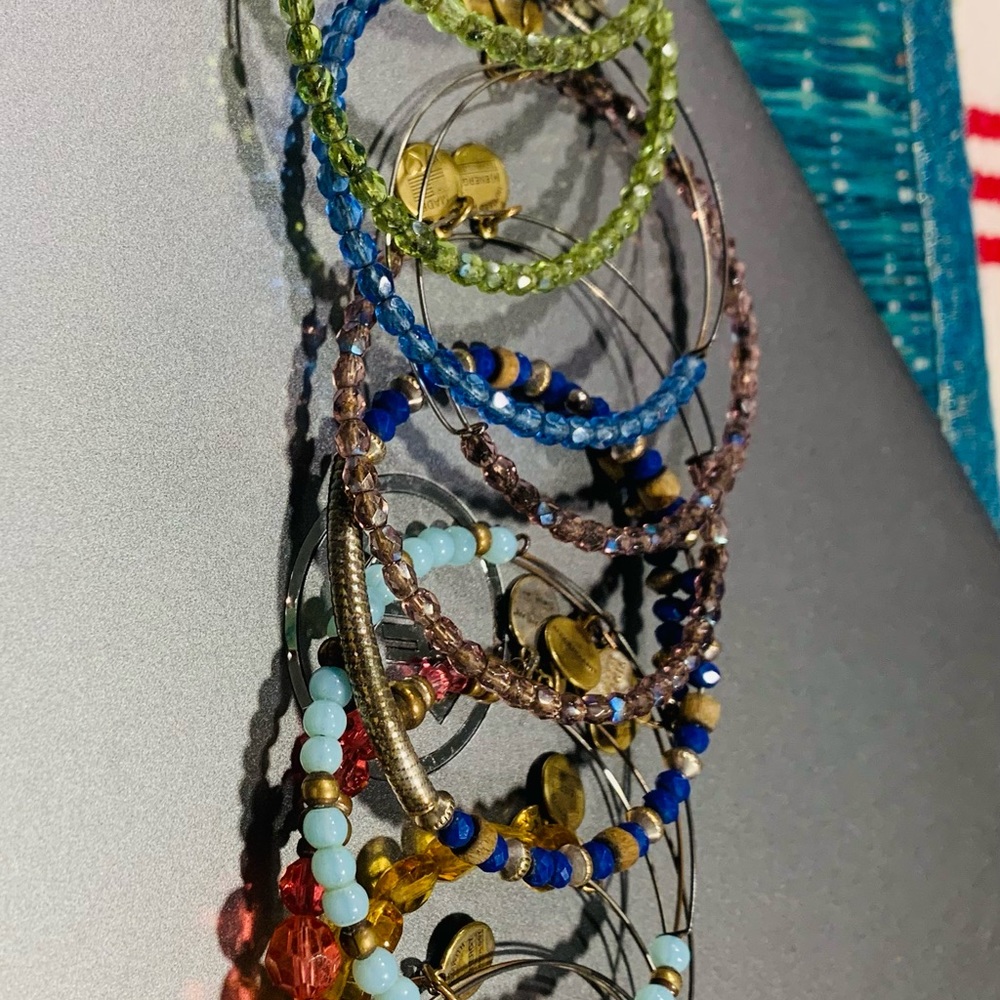 Alex & Ani multi Color bangles set - Picture 4 of 6